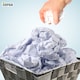 image 4 of Grey Nylon Plastic Waste Paper Bin – Strong Square Storage Basket Wastebasket for Home, Office & Hotels – Versatile Rubbish & Garbage Bin