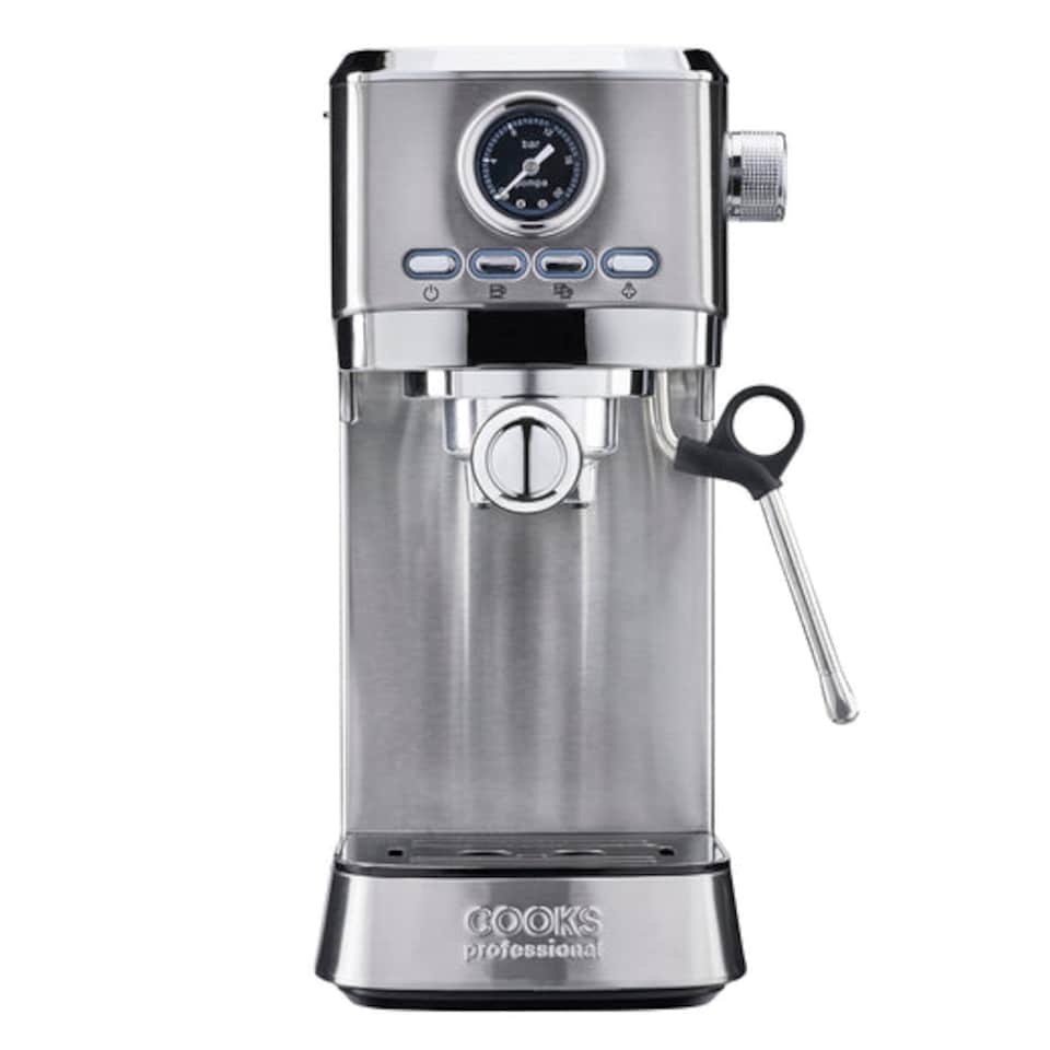 image 1 of Cooks Professional 20 Bar Espresso Coffee Machine with Steam Wand & Drip Tray | Silver