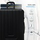 image 4 of Flight Knight Premium Lightweight Suitcase - Built-in Side Lock - 8 Spinner Wheels - ABS Hard Shell Carry On Or Check in Luggage - 100 Airlines Approved Black | Black | Large