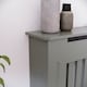 image 5 of Vida Designs Chelsea Radiator Cover Painted MDF Slatted Cabinet, Grey, 78cm