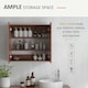image 3 of kleankin 63Wx60H cm Double Door Wall-Mount Bathroom Mirrored Cabinet Medicine