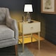 image 3 of Frank Olsen Lyra Lamp/side table White | Alabaster white