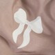 image 5 of OHS Bow Reversible Soft Cosy Plump Duvet Cover and Pillowcase Bedding Set | Multi | Ivory/Mink | Single