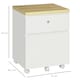 image 7 of Vinsetto Mobile Filing Cabinet Lockable File Cabinet Legal Size W/ Drawers White