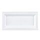 image 1 of White Rectangular Compostable Bagasse Serving Tray Plates 26cm - Pack of 25