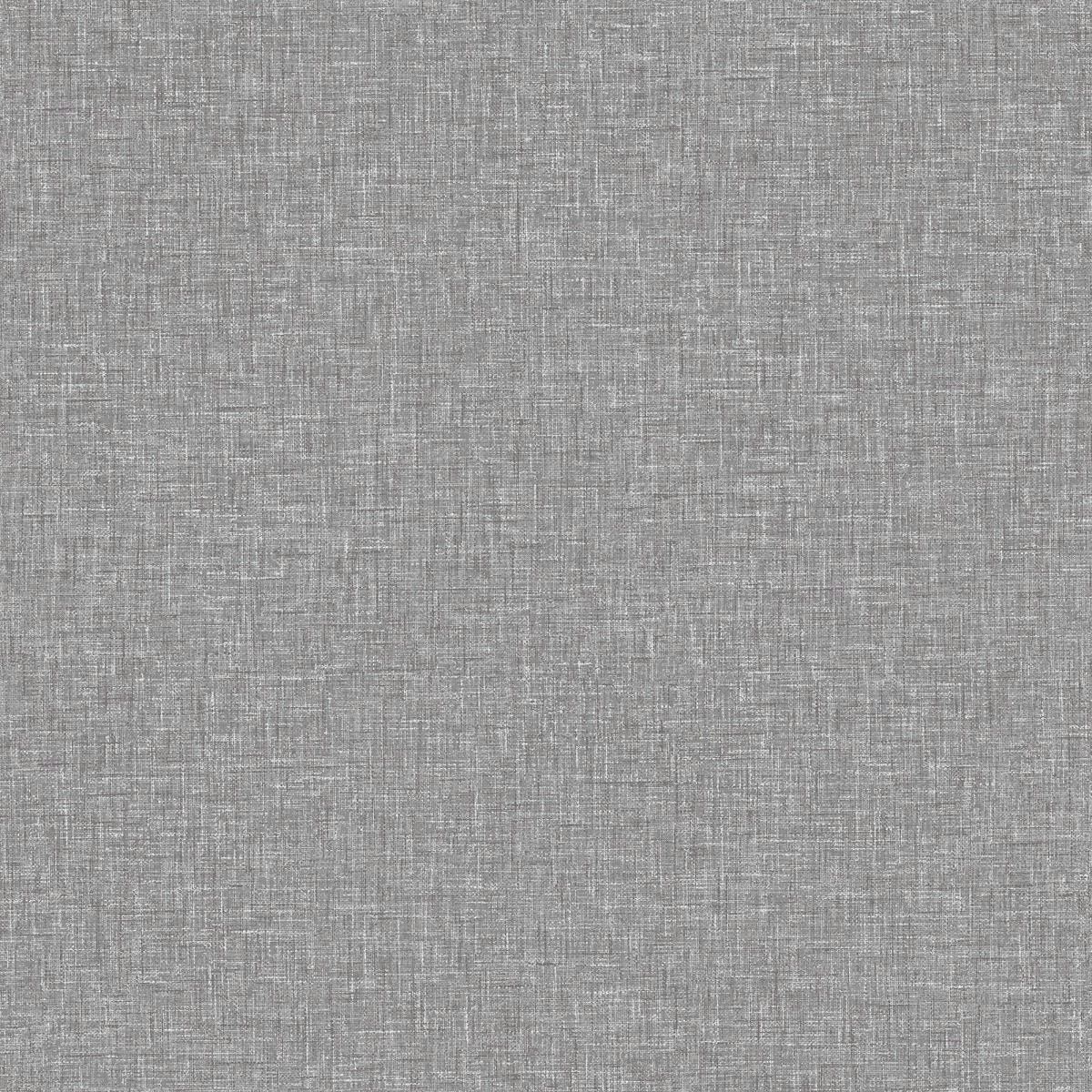 Arthouse Linen Effect Textured Wallpaper - Mid Grey - 10m x 53cm Grey
