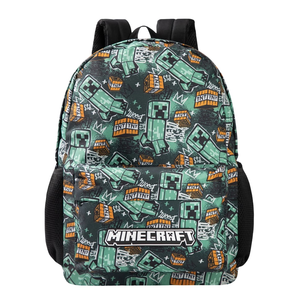 image 1 of Minecraft Childrens/Kids Logo Backpack | Multi | Multicoloured | 1