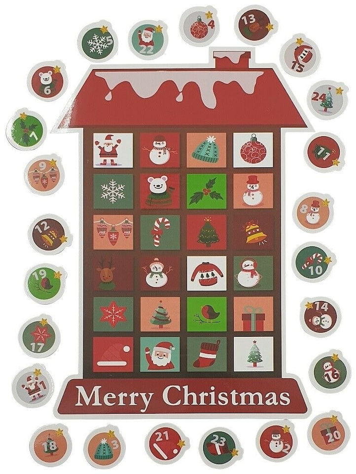 Magnetic Christmas Advent Calendar House Design