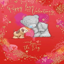 Puppy Love From The Dog Valentine's Day Card