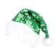 image 2 of Green Sequin Santa Hat Christmas Fancy Dress