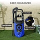 image 7 of DURHAND 1800W High Pressure Washer 150 Bar Pressure 510 Lh Flow HighPerformance Portable Power Washer Jet Wash Cleaner with 6M Hose Snow Foam Bottle for Garden Car Furniture Blue