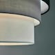 image 2 of ValueLights Aztec 3 Tier Black Fabric Ceiling Light Shade