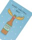 image 3 of Reindeer Drinking Beer Funny Brother Christmas Card