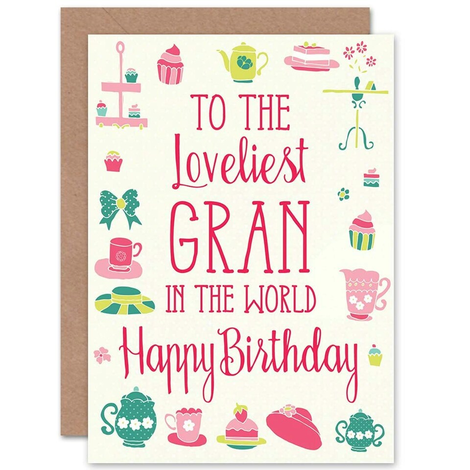 image 1 of To The Loveliest Gran  in World Birthday Greeting Card