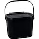 image 4 of Black Compost Caddy Bin, 4.5L N/A