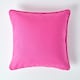 image 1 of Homescapes Cotton Plain Cerise Cushion Cover - 30 x 30 cm | Pink | Cerise | 30 x 30 cm