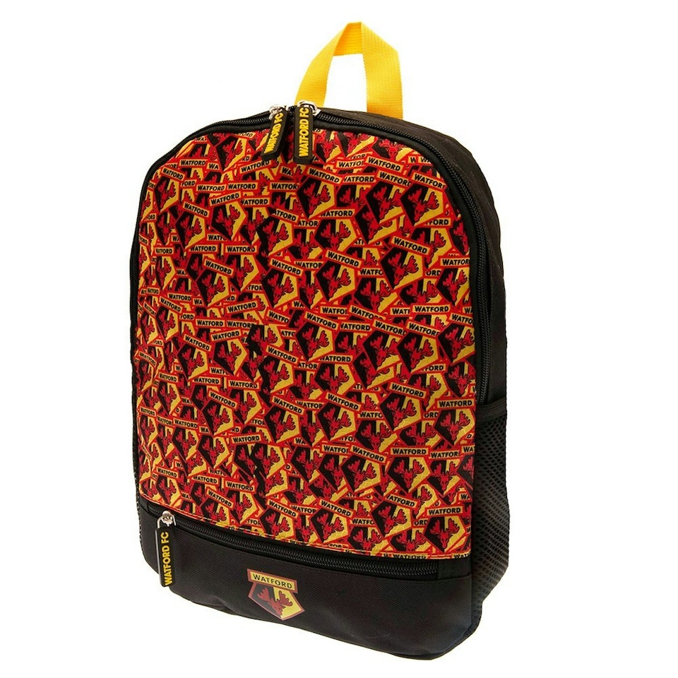 image 1 of Watford FC Backpack - Black/Yellow/Red - One Size