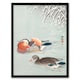 image 1 of Ohara Koson Framed Wall Art Print Two Mandarin Ducks in Snow Home Décor