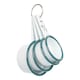 image 1 of Argon Tableware 4pc White Enamel Measuring Cups Set - Green Green | One Size