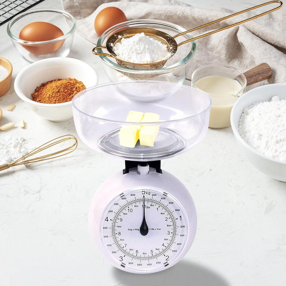 image 1 of 5kg Retro Kitchen Scale Weighing Cooking Baking Weight Vintage Compact