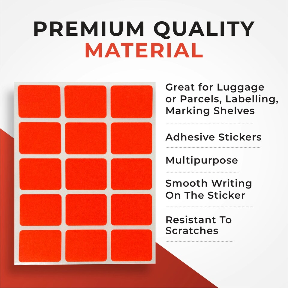 image 1 of Pack of 120 White 19x25mm Rectangular Labels - Send 2 Pack