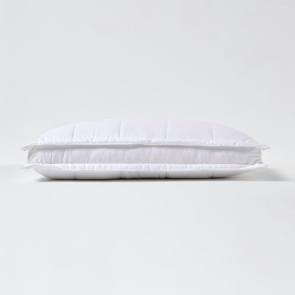 image 1 of Homescapes Luxury Organic Bamboo Pillow for Side Sleepers White