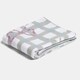 image 3 of OHS Bow Gingham Polar Fleece Throw Blanket Lightweight Bedspread | Blue