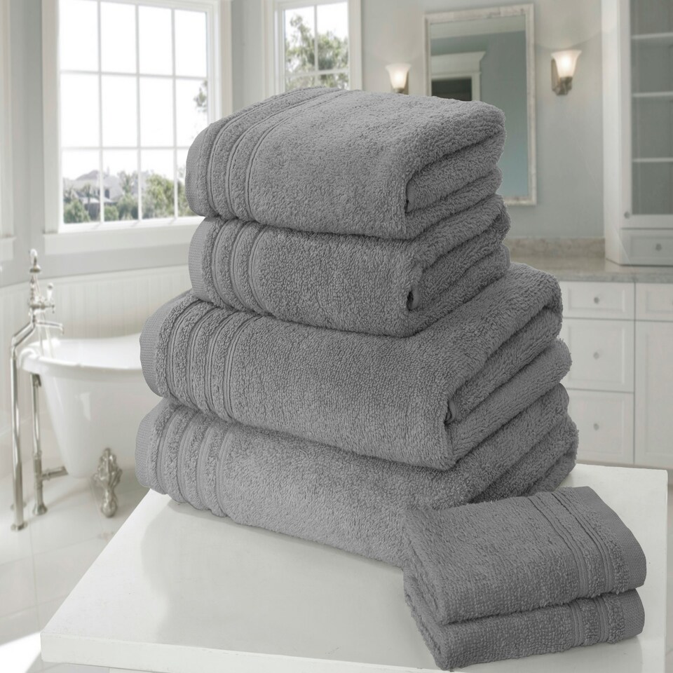image 1 of So Soft Pure Cotton Face Towels Super Soft and Absorbant Grey | Face cloth