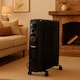 image 5 of TAIHU Oil Filled Radiator, 11 Fins, 2500W, Portable, Timer, Black - 11OH2500B14
