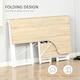 image 3 of HOMCOM L-Shape Folding Computer Desk Study Workstation with 2 Shelves Oak Tone