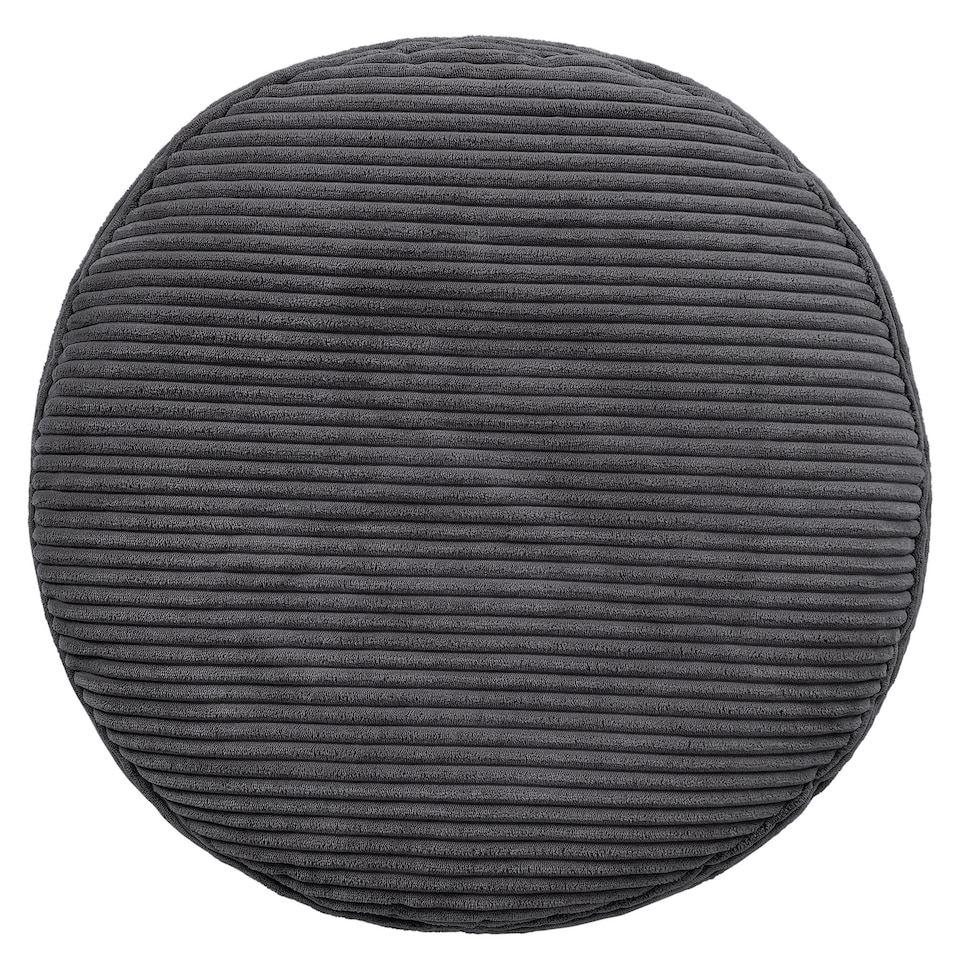 image 1 of Milano Beanbag Footstool Corduroy Charcoal