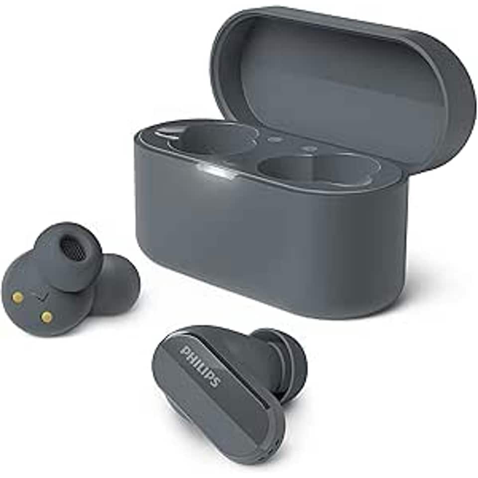 image 1 of Philips TAT3508 True Bluetooth Noise Cancelling In-Ear Headphones with Mic White