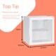 image 3 of SIA DC3W Mini Drinks Fridge, Table Top 46L Wine Cooler With Glass Door, White