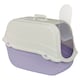 image 2 of Extra Large Enclosed Cat Litter Tray Filter Box Hooded Large Scoop Toilet Potty | Purple | 1