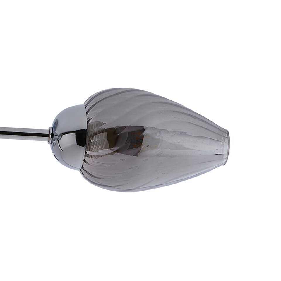 image 1 of Lina 3-Light Chrome Flush Ceiling Light