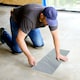 image 10 of NOVECRAFTO Vinyl Floor Tiles Self Adhesive – 12x24in Peel and Stick Waterproof Rectangular Flooring for Kitchen & Bathroom – Grey White Marble Effect Grey | 3.71 sqm