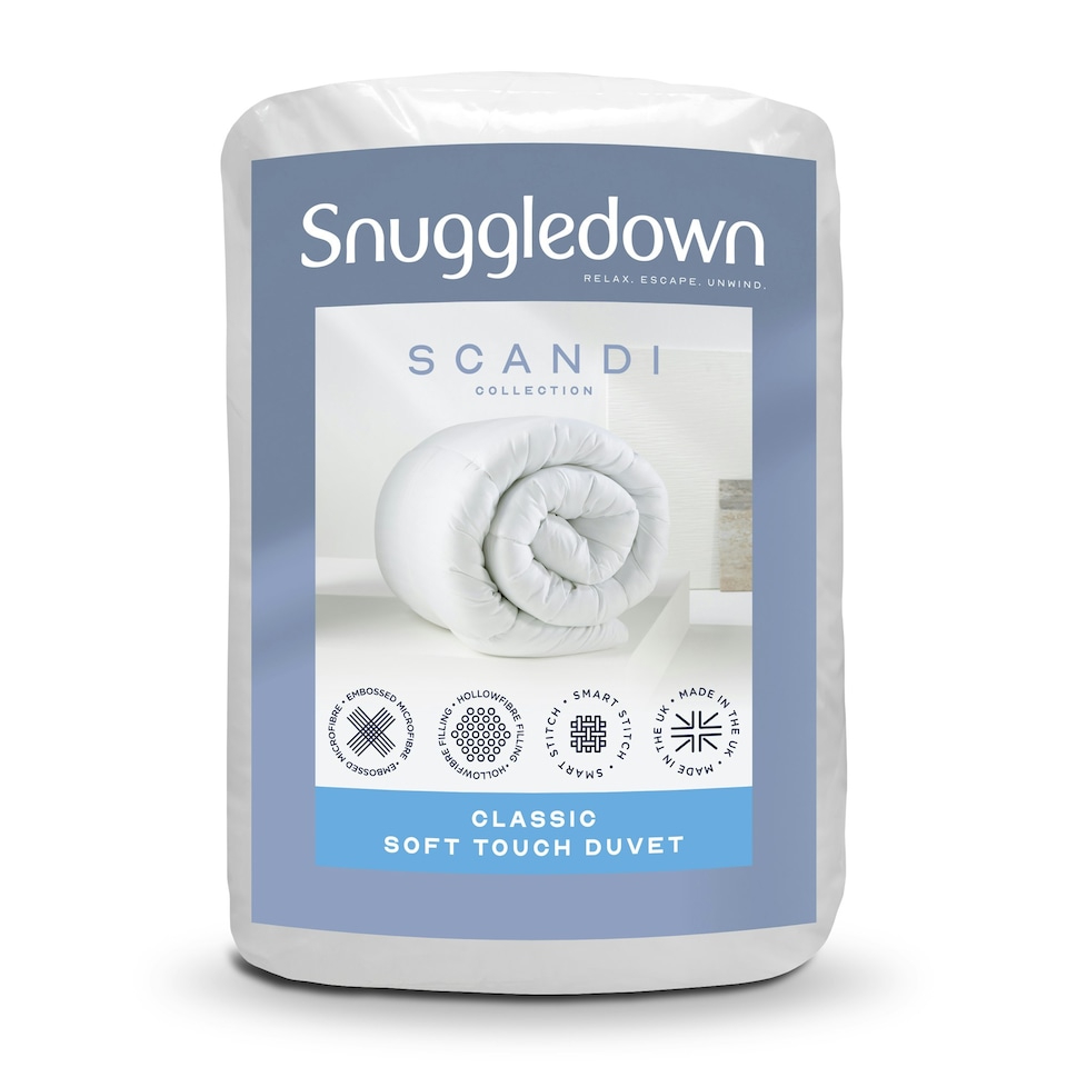 image 1 of Snuggledown Scandinavian Duck Feather And Down Duvet, 10.5 Tog, Single
