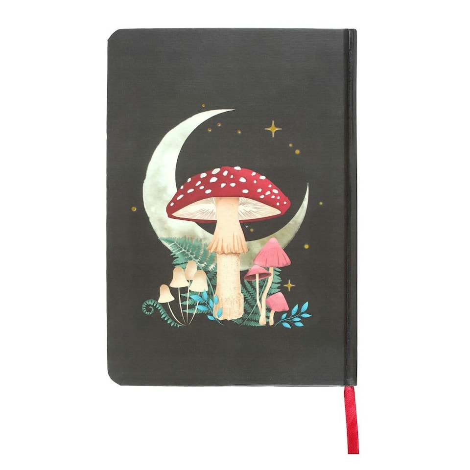 image 1 of Something Different Mushroom A5 Notebook - Black - One Size
