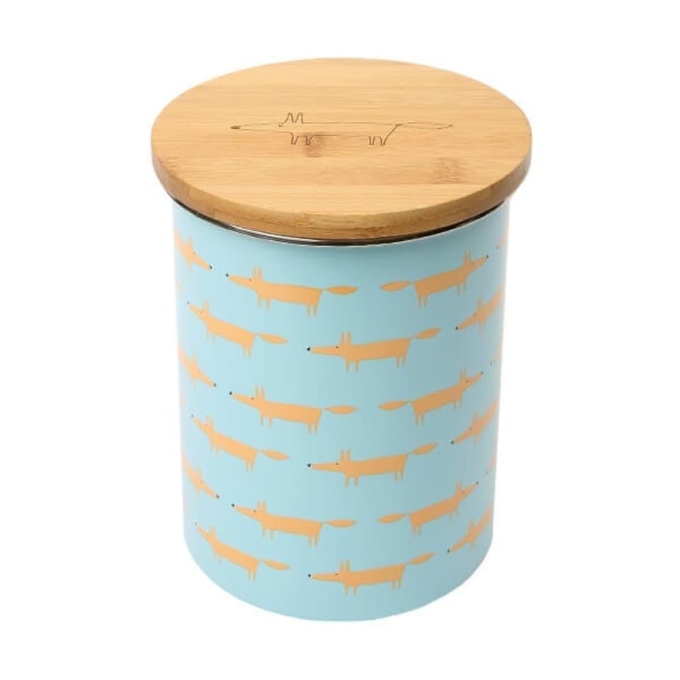 image 1 of Scion Living Mr Fox Biscuit Storage Jar Blue