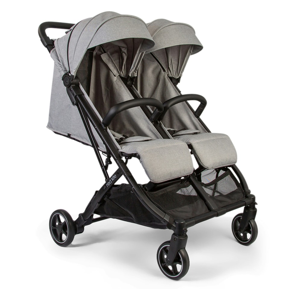 image 1 of Red Kite Push Me Dubl Twin Stroller Grey