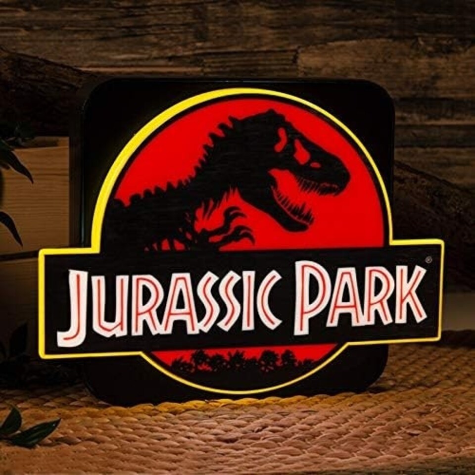image 1 of Jurassic Park Logo 3D Lamp Black