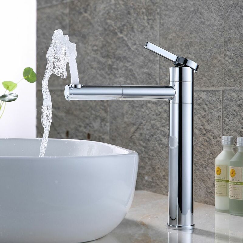 Double bathroom faucet, 360degree rotating basin faucet, brass, bathroom faucet for sink, chrome bathroom faucets, single lever