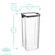 image 3 of Argon Tableware Food Storage Containers - 1.8 Litre - Black - Pack of 3 - Resuable Container Meal Prep Container Tub Tupperware Airtight Lid