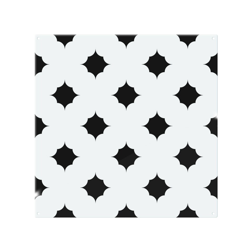 image 1 of Star Ornament Splash Back | White