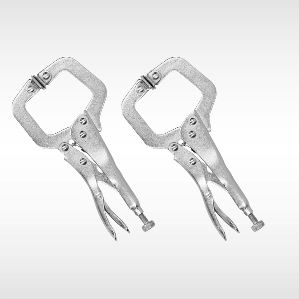 image 1 of Marco Paul Pack of 2 C-clamp Locking Pliers 4"