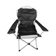 image 1 of Luxury Padded High Back Folding Outdoor, Camping, Fishing Chair in Black