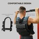 image 5 of 30KG Adjustable Weighted Vest with 30 Metal Weights, Running Weight Vest 