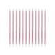 image 2 of Pink Tall Skinny Celebration Candles - Pack of 12