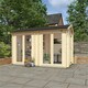 image 3 of 12ft x 6ft (3500mm x 1750mm) Horsforth " The Lincoln" 19mm Log Cabin with 4 Full Pane Windows
