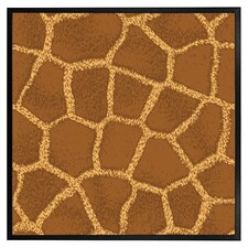 Giraffe print (Picture Frame) Black | S